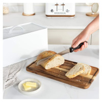Salter BW13564WEU7 Toronto Bread Bin with Chopping Board White