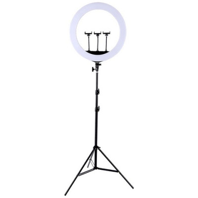 Extradigital LED Ring Lamp 45cm With Desktop Tripod Mount Up To 2.1m