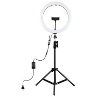 Puluz LED Ring Lamp 30cm With Desktop Tripod Mount Up To 1.1m, Phone Clamp