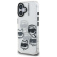 Karl Lagerfeld IML Multi K&C Head Pattern Case for iPhone 16 - Transparent
