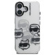 Karl Lagerfeld IML Multi K&C Head Pattern Case for iPhone 16 - Transparent