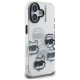 Karl Lagerfeld IML Multi K&C Head Pattern Case for iPhone 16 - Transparent