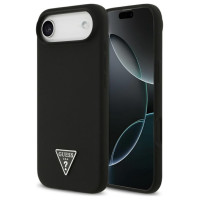 Guess Silicone Triangle Logo MagSafe Case for iPhone 17 Air - Black