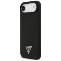 Guess Silicone Triangle Logo MagSafe Case for iPhone 17 Air - Black