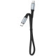 Dudao L10C USB-C - USB-C PD cable 100W 5A 0.23m - black