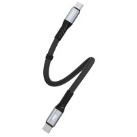Dudao L10C USB-C - USB-C PD cable 100W 5A 0.23m - black