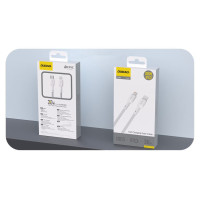 Dudao L9X 30W USB-C - Lightning Cable 2m - White