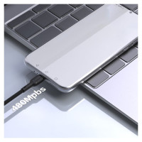 Dudao L9T 5A USB-A - USB-C Cable 1m - Black