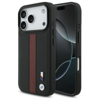 BMW M Perforated Stripe Logo MagSafe Case for iPhone 17 Pro - Red