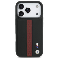 BMW M Perforated Stripe Logo MagSafe Case for iPhone 17 Pro - Red
