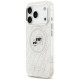 Karl Lagerfeld IML Glitter Karl&Choupette Heads Logo MagSafe Case for iPhone 17 Pro - Gray