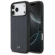 Mercedes Leather Laurel Leaves Stripes MagSafe Case for iPhone 17 Pro Max - Blue