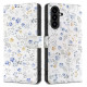 Tech-Protect Wallet Case for Samsung Galaxy A26 5G / A17 4G / 5G - Daisies with Leaves