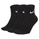 Nike Everyday Lightweight Ankle 3Pak M SX7677-010 socks (34 - 38)