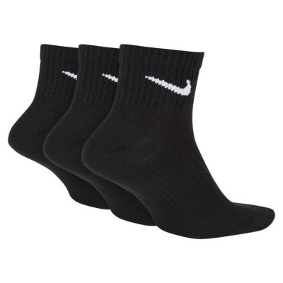 Nike Everyday Lightweight Ankle 3Pak M SX7677-010 socks (34 - 38)