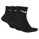 Nike Everyday Lightweight Ankle 3Pak M SX7677-010 socks (34 - 38)