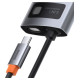 Baseus Metal Gleam 6-in-1 USB-C - USB-C PD 100W HUB 1x HDMI 4K 30Hz 3x USB-A 3.2 1x RJ45 - gray
