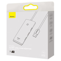 Baseus Lite Series HUB 4-Port (USB-A to 4xUSB-A 3.0) 2m black (WKQX030201)