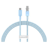 Baseus Explorer 100W USB-C - USB-C Cable with Intelligent Temperature Sensor 1m - Blue