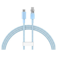 Baseus Explorer 100W USB-C - USB-C Cable with Intelligent Temperature Sensor 1m - Blue