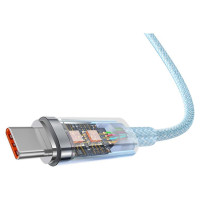 Baseus Explorer 100W USB-C - USB-C Cable with Intelligent Temperature Sensor 1m - Blue