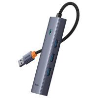 Baseus UltraJoy 4in1 USB-A Hub 3 x USB-A 3.0 + RJ45 - Gray