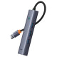 Baseus UltraJoy 4in1 USB-A Hub 3 x USB-A 3.0 + RJ45 - Gray