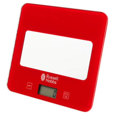 Russell Hobbs RH015711RAR Square digital scale 5kg red