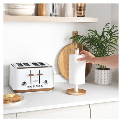 Salter BW13565W1EU7 Toronto Kitchen Roll Holder - White