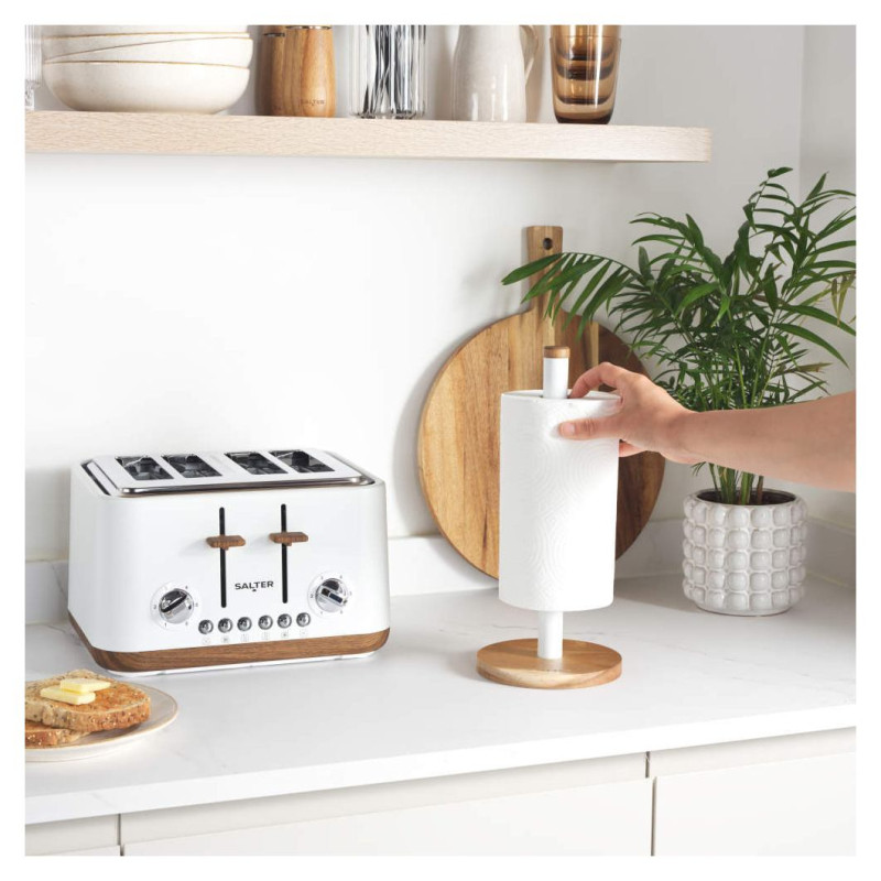 Salter BW13565W1EU7 Toronto Kitchen Roll Holder - White