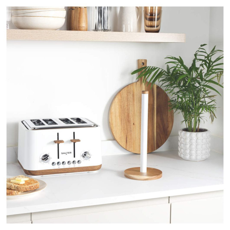 Salter BW13565W1EU7 Toronto Kitchen Roll Holder - White