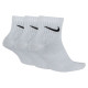 Nike Everyday Lightweight Ankle 3Pak M SX7677-100 socks (47 - 50)