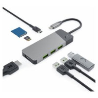 Green Cell Dokstacija Green Cell USB-C 85W 7in1
