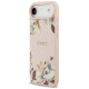 Guess Grained Flowers Classic Logo MagSafe iPhone Air Case - Pink