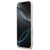 Guess Grained Flowers Classic Logo MagSafe iPhone Air Case - Pink