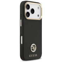 Guess Grained Strass Logo MagSafe case for iPhone 17 Pro - black