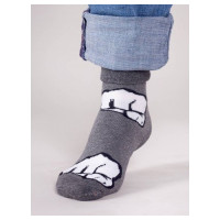 Yoclub Zeķes frotē 31/34 SKF-0003 grey bunch