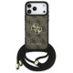 Guess 4G Big Logo Cord Stap Crossbody Case for iPhone 17 Pro Max - Brown