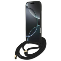 Guess 4G Big Logo Cord Stap Crossbody Case for iPhone 17 Pro Max - Brown