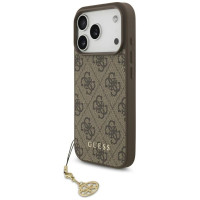 Guess 4G Charms Collection MagSafe case for iPhone 17 Pro - brown