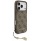Guess 4G Charms Collection MagSafe case for iPhone 17 Pro - brown