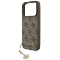 Guess 4G Charms Collection MagSafe case for iPhone 17 Pro - brown