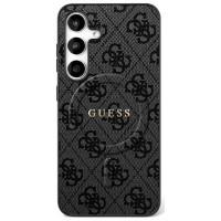 Guess 4G Ring Classic Logo MagSafe case for Samsung Galaxy S25 FE - black
