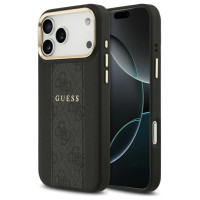 Guess 4G Stripe MagSafe case for iPhone 17 Pro Max - black