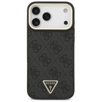 Guess 4G Triangle Logo MagSafe Case for iPhone 17 Pro Max - Black and Gold