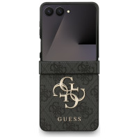 Guess Big 4G Logo Classic Logo Case for Samsung Galaxy Z Flip 7 - Black