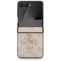 Guess Big 4G Logo Classic Logo Case for Samsung Galaxy Z Flip 7 - Pink