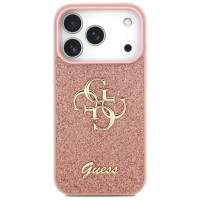 Guess Fixed Glitter Big 4G Case for iPhone 17 Pro - Pink