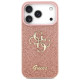 Guess Fixed Glitter Big 4G Case for iPhone 17 Pro - Pink