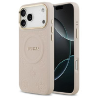 Guess Peony Hot Stamp MagSafe Case for iPhone 17 Pro Max - Pink